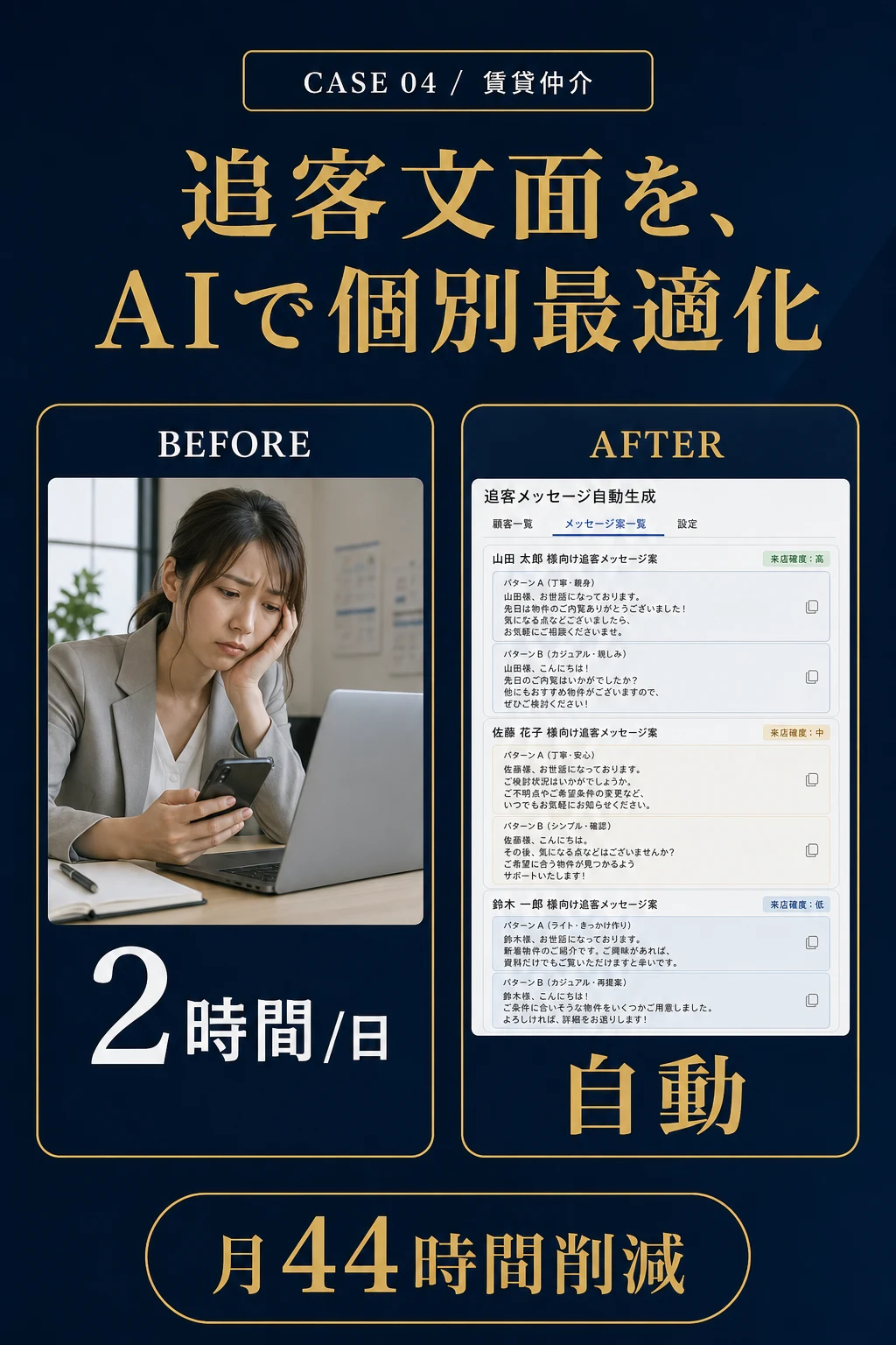 事例04: コンサルティング - 経費精算 80名分を、月15時間→30分に