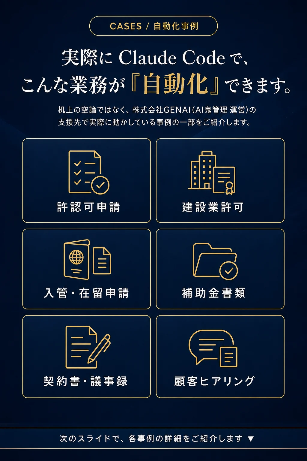 実際に、Claude Code でこんな業務が自動化できます - 行政書士事務所の事例